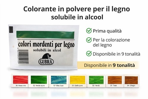Colorante gubra polvere - colorante,