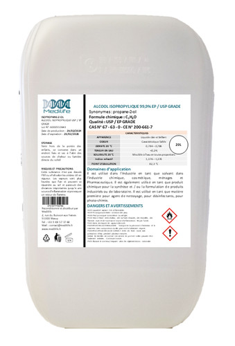 Alcool isopropylique usp - isopropylique, ep